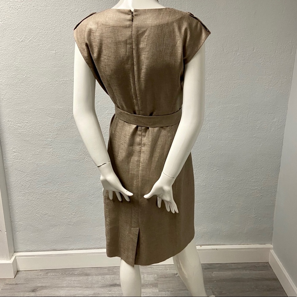 *SOLD* Classiques Entier Ruffle Front Belted Dress - Picture 3 of 14